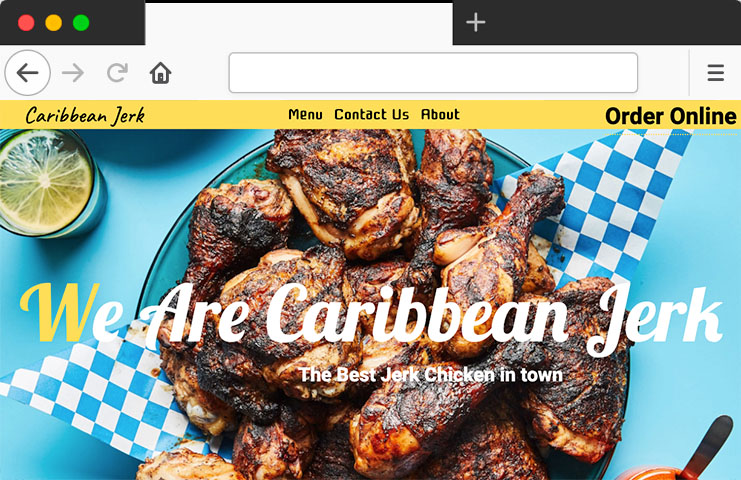 homepage image of caribbean restaurant Caribbean Jerk